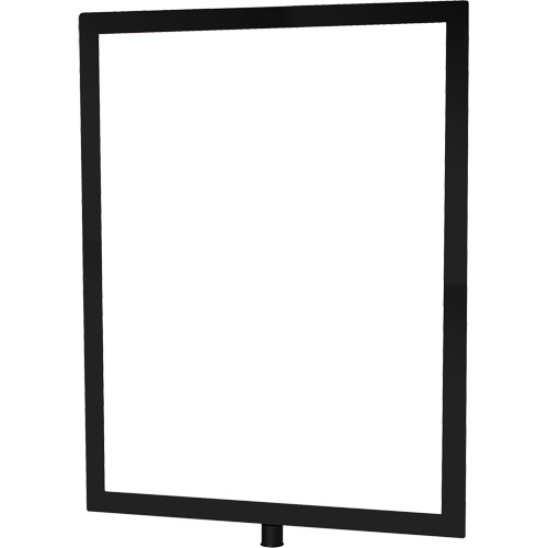Heavy-Duty Vertical Sign Holder for Classic Posts, Black