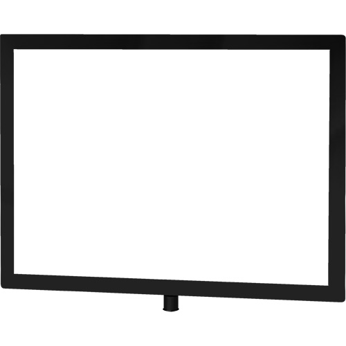 Heavy-Duty Horizontal Sign Holder for Classic Posts, Black