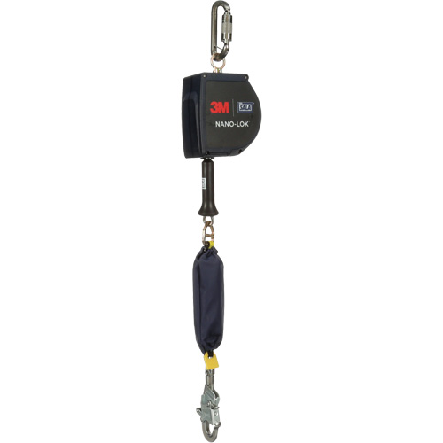 Nano-Lok™ Extended Length Self Retracting Lifeline, 15', Stainless Steel, Swivel
