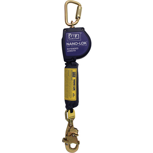 Nano-Lok™ Extended Length Self Retracting Lifeline, 10', Dyneema®, Swivel