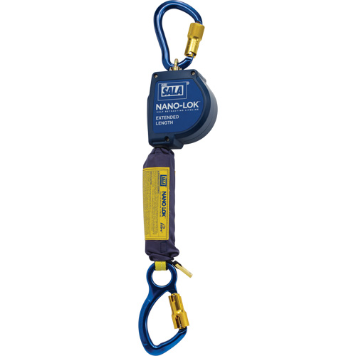 Nano-Lok™ Extended Length Self Retracting Lifeline, 10', Dyneema®, Swivel