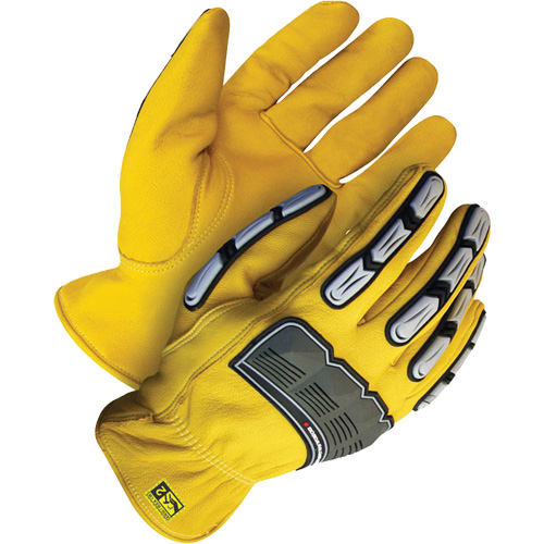 Deny™ Performance Gloves with Impact Protection, Small, Goatskin Palm, Slip-On Cuff