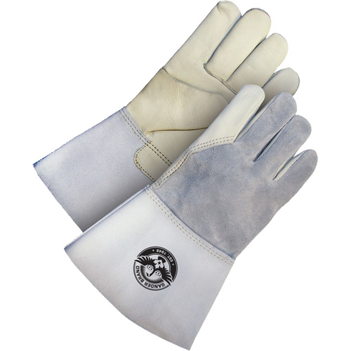 Gander Brand Utility Grain Leather Welder Gloves, Grain Cowhide, Size 2X-Large