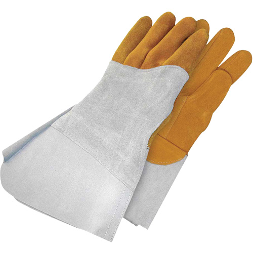 Gander Brand Reverse Grain TIG Welder Gloves, Grain Deerskin, Size 9