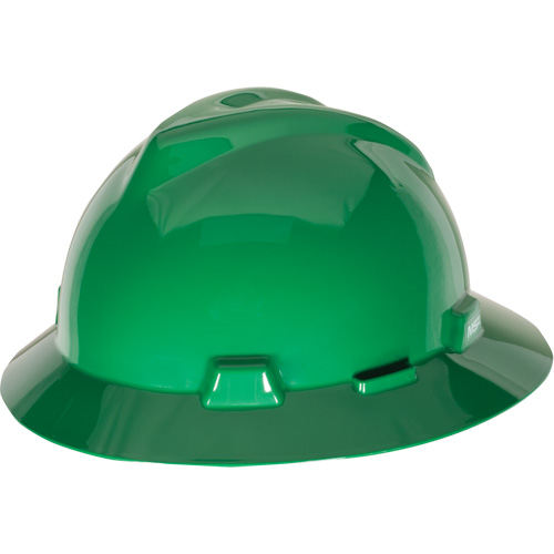 V-Gard® Slotted Full-Brim Hardhat, Meets CSA Type 1, Quick-Slide Suspension, Non-Vented