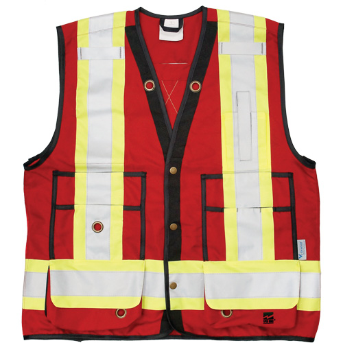 Open Road® Surveyor Vest, Red, Large, Polyester
