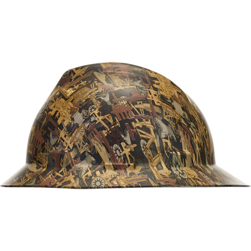 V-Gard® Hydro Dip Full Brim Hard Hat, Meets CSA Type 1, Ratchet Suspension, Non-Vented