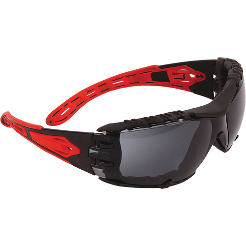 Dynamic™ Volcano Plus™ Rimless Safety Glasses, Smoke Lens, Anti-Fog/Anti-Scratch/Anti-Static, ANSI Z87+/Meets/Exceeds CSA Z94.3