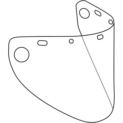 Dynamic™ Formed Faceshield, Copolyester/PETG, Clear Tint