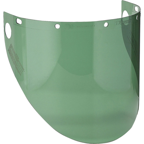 Dynamic™ Formed Faceshield, Polycarbonate, Green Tint