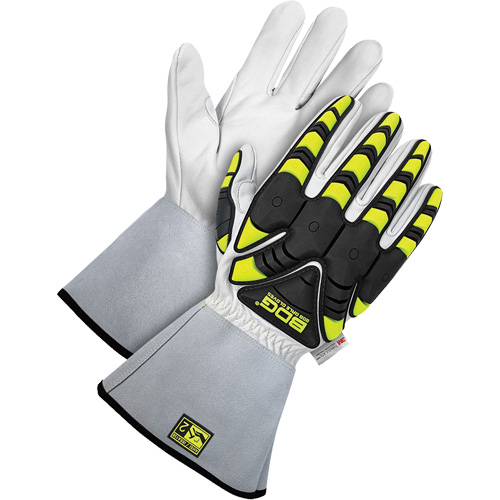 Deny™ Impact Resistant Gloves, 2X-Large, Goatskin Palm, Gauntlet Cuff