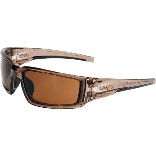 Uvex HydroShield® Hypershock® Safety Glasses, Espresso Lens, Anti-Fog/Anti-Scratch, ANSI Z87+/Meets/Exceeds CSA Z94.3