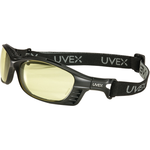 Uvex HydroShield® Livewire™ Safety Glasses, Amber Lens, Anti-Fog/Anti-Scratch, ANSI Z87+/Meets/Exceeds CSA Z94.3