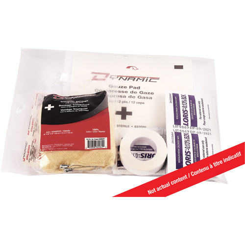 Dynamic™ First Aid Kit Refill, Meets CSA Z1220-17 Type 2 Low-Risk Environment, Small (2-25 Workers), Class 1