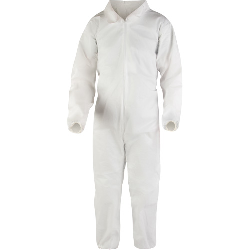 Premium Coveralls, Medium, White, Microporous