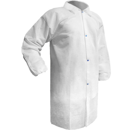 Care™ Lab Coat, Polypropylene, White, 4X-Large