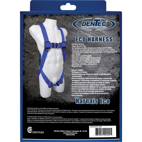 Eco Harness, CSA Certified, Class A, 310 lbs. Cap.