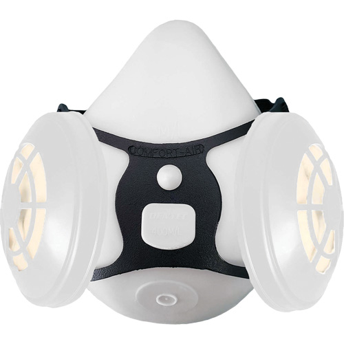 Comfort-Air® 400Nx Black Half Mask without Exhalation Valve N95 Kit, Elastomer/Rubber, Medium/Large