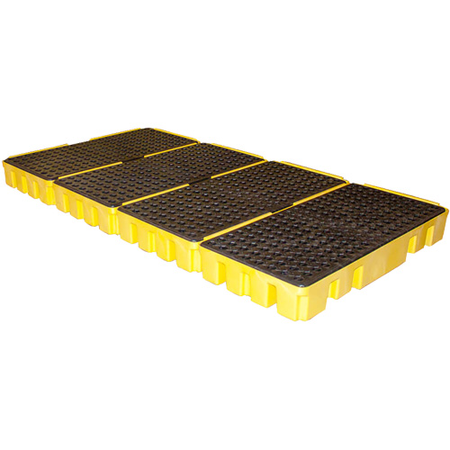 Low Profile Spill Pallet, 102 US gal. Spill Capacity, 96" x 49" x 6.5"