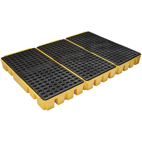 Low Profile Spill Pallet, 76.5 US gal. Spill Capacity, 72" x 49" x 6.5"