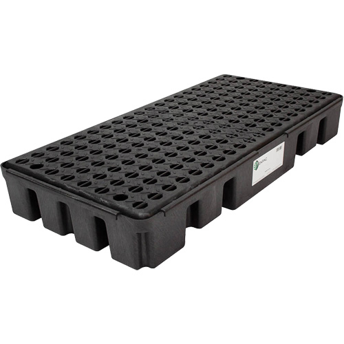 Black Diamond Low Profile Spill Pallet, 25.5 US gal. Spill Capacity, 49" x 24" x 6.5"