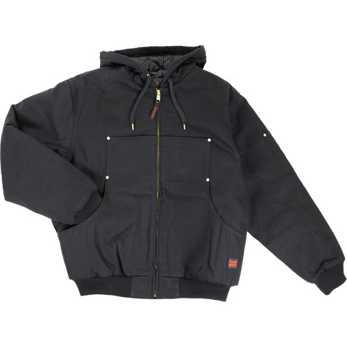 Hooded Duck Bomber Jacket, Men's, Medium, Black