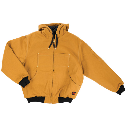 Hooded Duck Bomber Jacket, Men's, Small, Brown