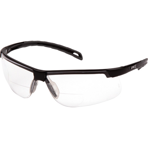 H2MAX Reader Lens with Black Frame, Anti-Fog, Clear, 2.0 Diopter