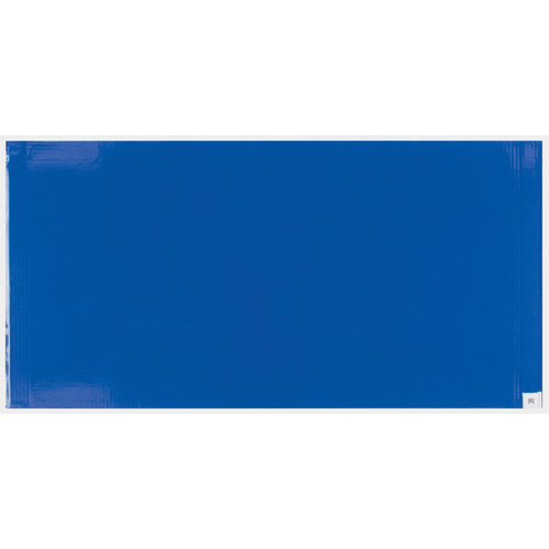 Peel-Away Cleanroom Mats & Frame Kit, 1.57 mils Thick, 18" W, 3-3/4' L x Blue