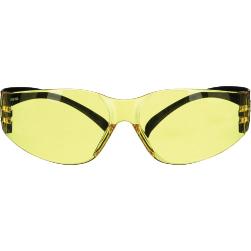 SecureFit™ 100 Series Safety Glasses, Amber Lens, Anti-Fog/Anti-Scratch, ANSI Z87+/Meets/Exceeds CSA Z94.3