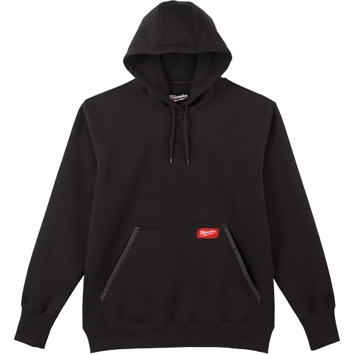 Heavy-Duty Pullover Hoodie, Men's, Small, Black