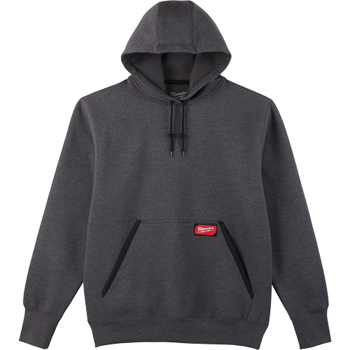 Heavy-Duty Pullover Hoodie, Men's, Small, Grey