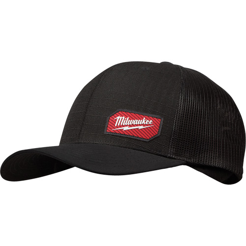GridIron™ Snapback Trucker Hat, Black, Cotton/Nylon/Polyester