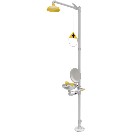 Combination Emergency Shower & Eyewash Station, Pedestal