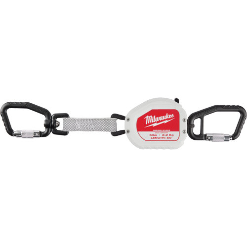 Quick-Connect Tool Lanyard, Retractable, Dual Carabiner