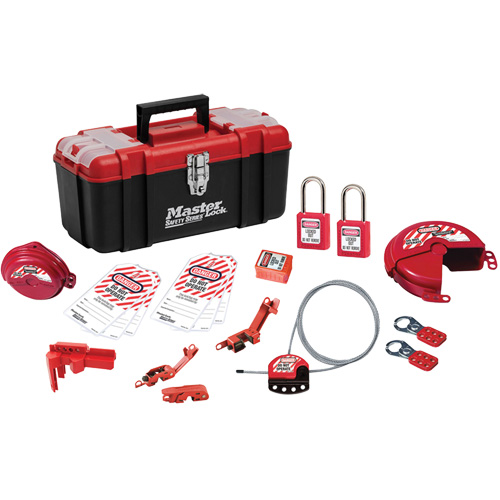 Basic Lockout Kit with Zenex™ Thermoplastic Locks, Electrical/Valve Kit, 19 Components