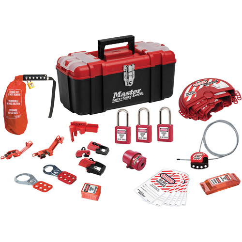 Standard Lockout Kit with Zenex™ Thermoplastic Locks, Electrical/Valve Kit, 27 Components