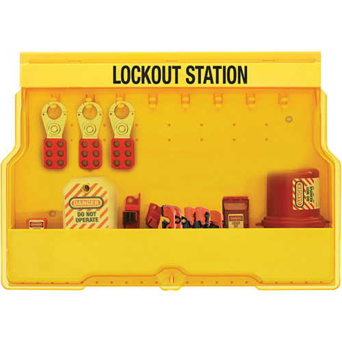 Premier Electrical Lockout Station, None Padlocks, 16 Padlock Capacity, Padlocks Not Included