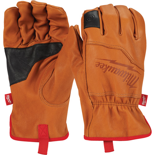Leather Gloves, 2X-Large, Grain Goatskin Palm