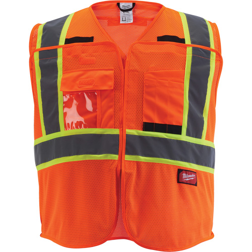 Flagman Safety Vest, High Visibility Orange, Large/X-Large