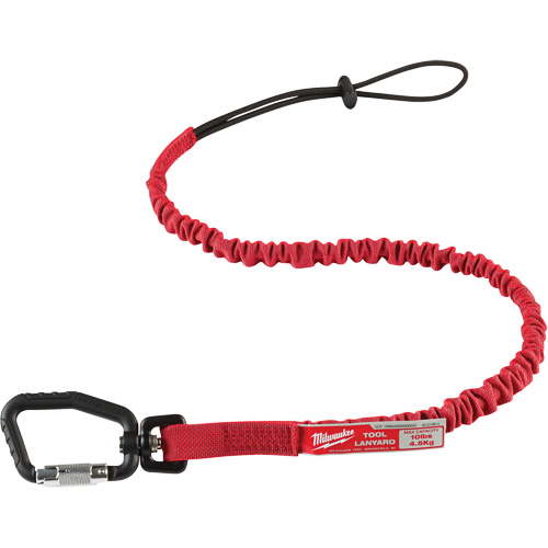 Locking Tool Lanyard, Bungee, Carabiner/Loop