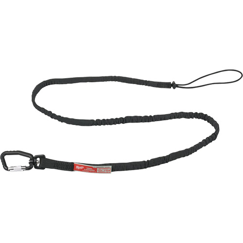 Extended Reach Locking Tool Lanyard, Bungee, Carabiner/Loop
