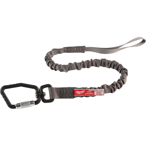 Locking Tool Lanyard, Bungee, Carabiner/Loop