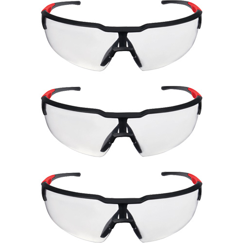 Safety Glasses, Clear Lens, Anti-Scratch, ANSI Z87+/Meets/Exceeds CSA Z94.3