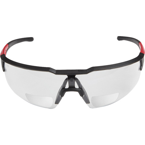 Magnified Safety Glasses, Anti-Scratch, Clear, 2.5 Diopter