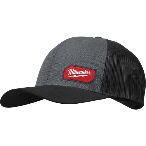Gridiron™ Snapback Trucker Hat, Grey, Nylon/Poly-Cotton