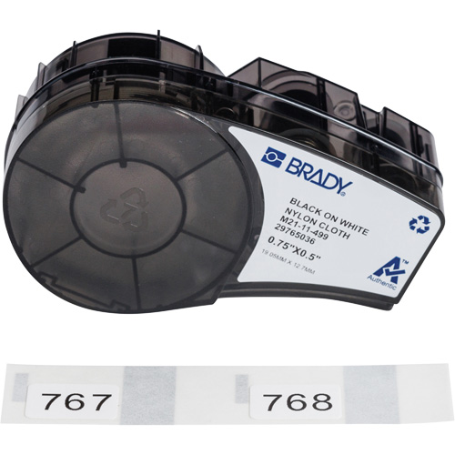 Aggressive Adhesive Multi-Purpose Labels with Ribbon, Black