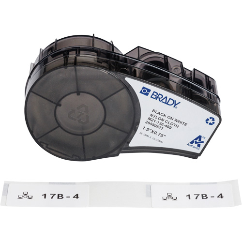 Aggressive Adhesive Multi-Purpose Labels with Ribbon, Black
