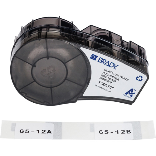 Harsh Environment Multi-Purpose Labels with Ribbon, Black
