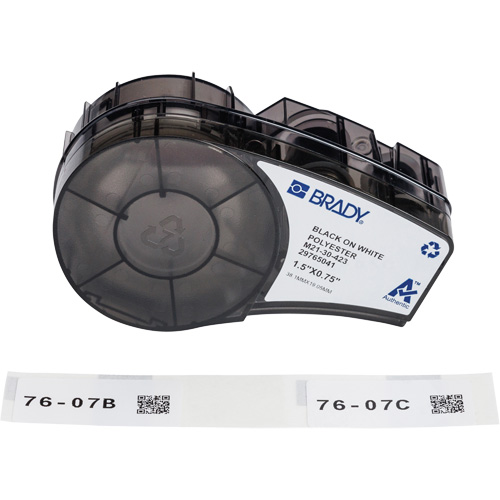Harsh Environment Multi-Purpose Labels with Ribbon, Black